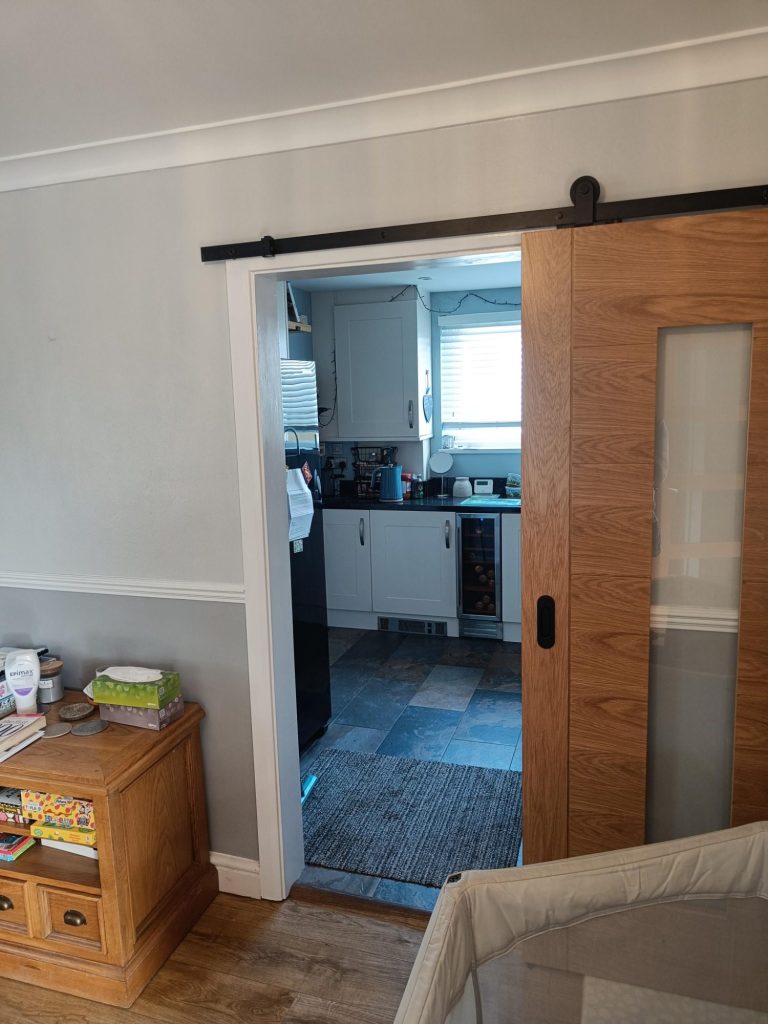 Barn door Install in Cowbridge